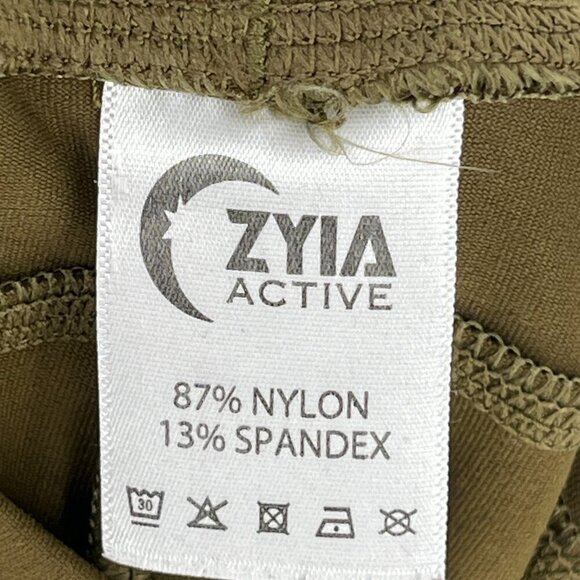 Zyia Unwind Jogger Pants Women's Size Small in Olive Green Drawstring Pockets - Picture 4 of 8
